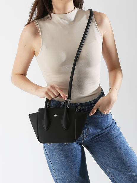 Cross Body Tas Daily City Lacoste Zwart daily city NF4959DZ ander zicht 1